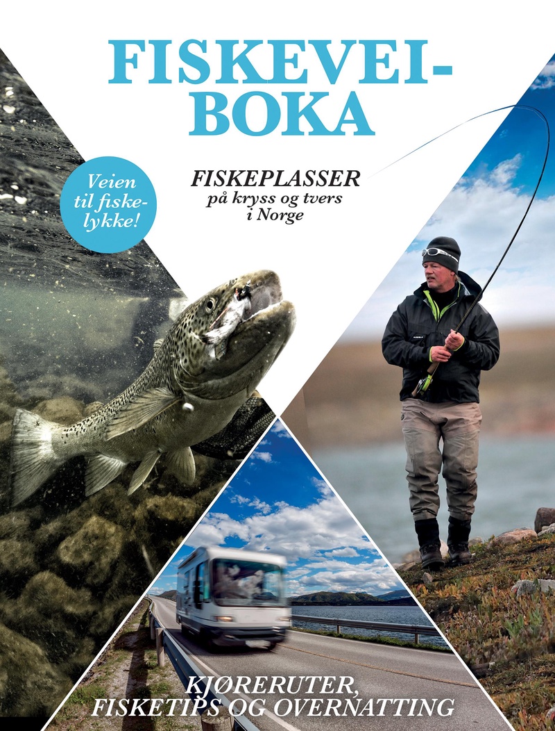 Fiskeveiboka : fiskeplasser på kryss og tvers i Norge : kjøreruter, fisketips og overnatting