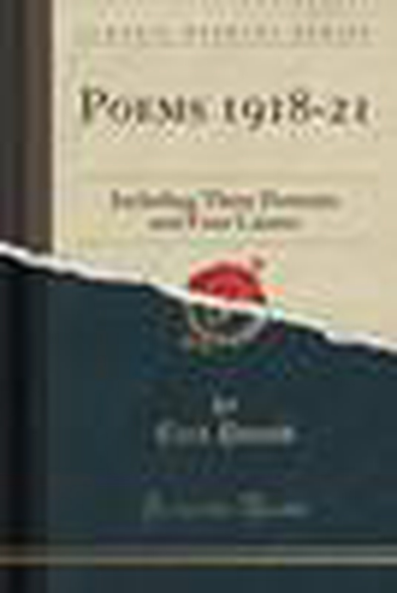 Poems 1918-21 : including three portraits and four cantos