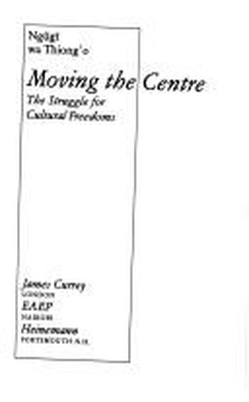 Moving the centre : the struggle for cultural freedoms